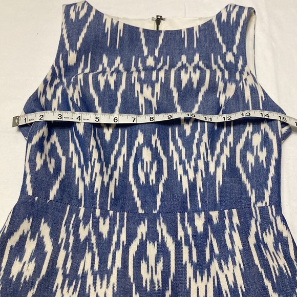 Alice + Olivia by Stacey Bendet Sleeveless Dress in Blue and White Sz 4 - Picture 3 of 14